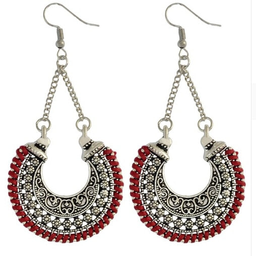 Bohemian Drop Earrings – Vintage Tribal Statement Jewelry | Ace of Craft