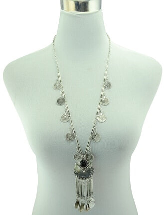 Turkish Boho Coin Tassel Necklace: Exquisite Ethnic Jewelry | Ace of Craft