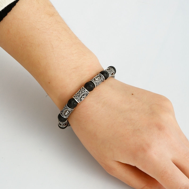 Viking Rune Charm Bracelet: Unique Ethnic Jewelry |Ace of Craft