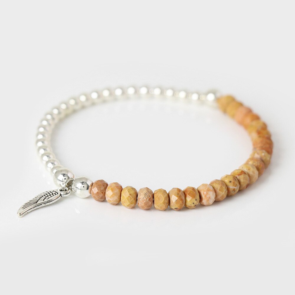 Labradorite Angel Wing Bracelet - Energy Charm for All!  | Ace of Craft