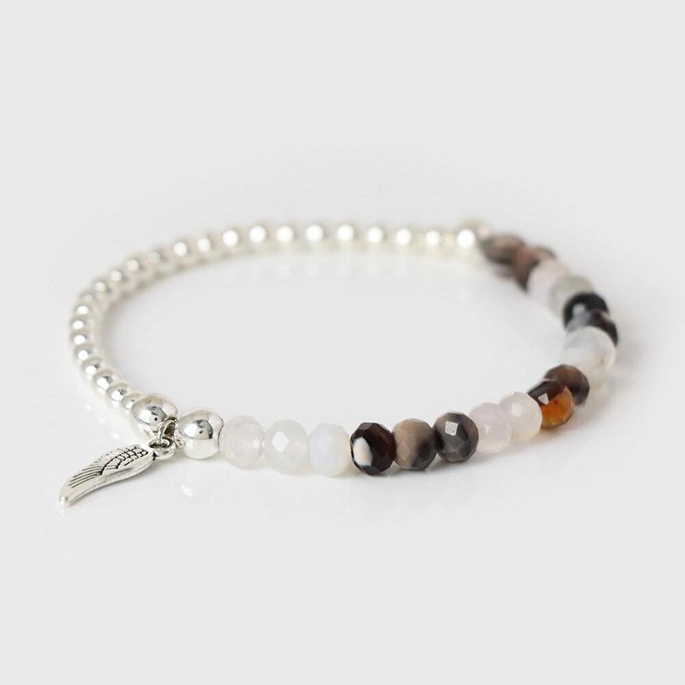 Labradorite Angel Wing Bracelet - Energy Charm for All!  | Ace of Craft