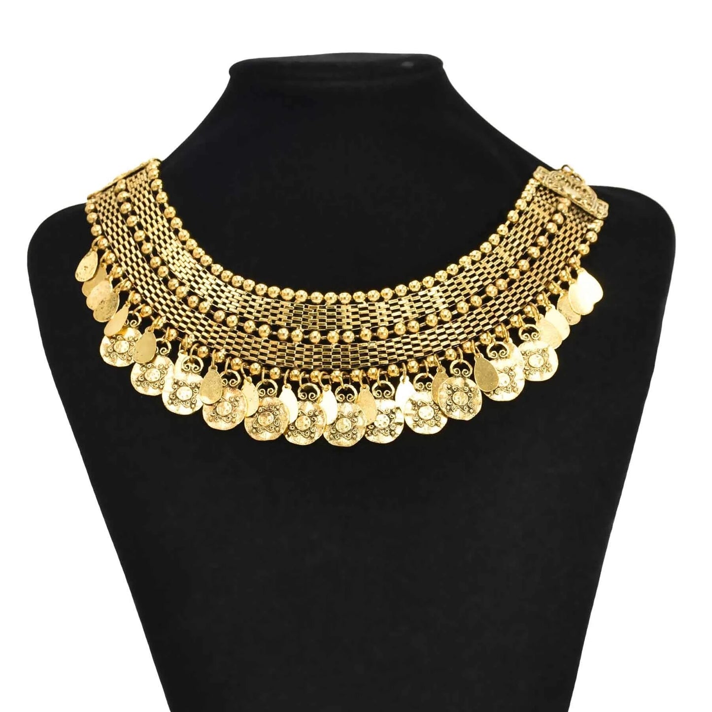 Turkish Boho Coin Tassel Necklace: Exquisite Ethnic Jewelry | Ace of Craft