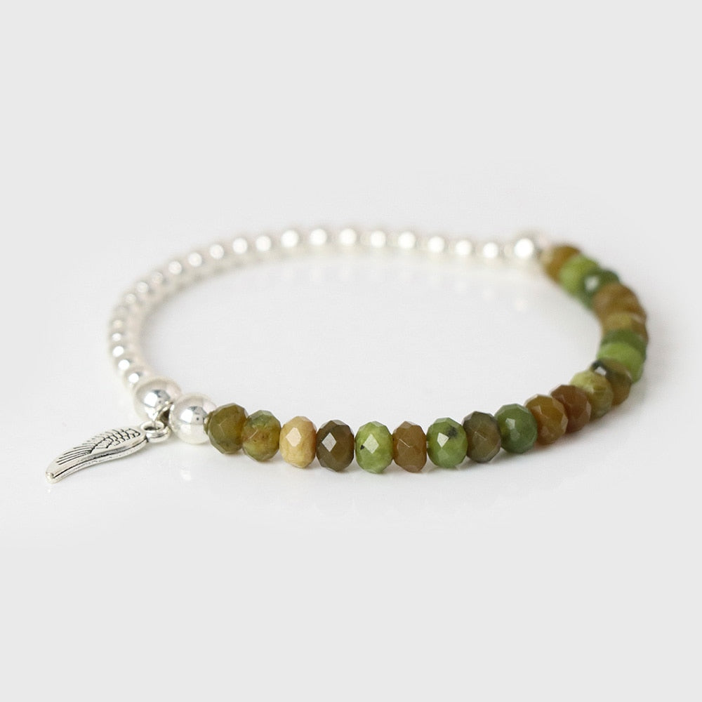 Labradorite Angel Wing Bracelet - Energy Charm for All!  | Ace of Craft