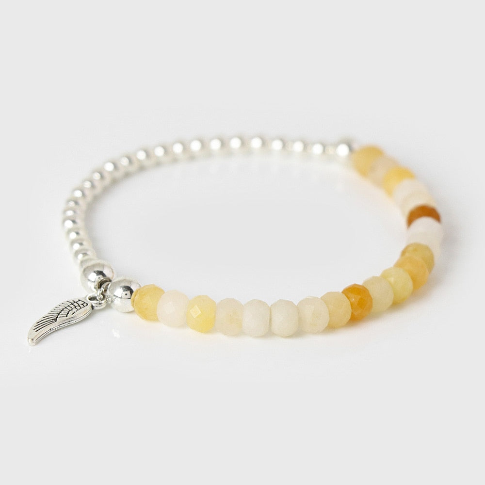 Labradorite Angel Wing Bracelet - Energy Charm for All!  | Ace of Craft