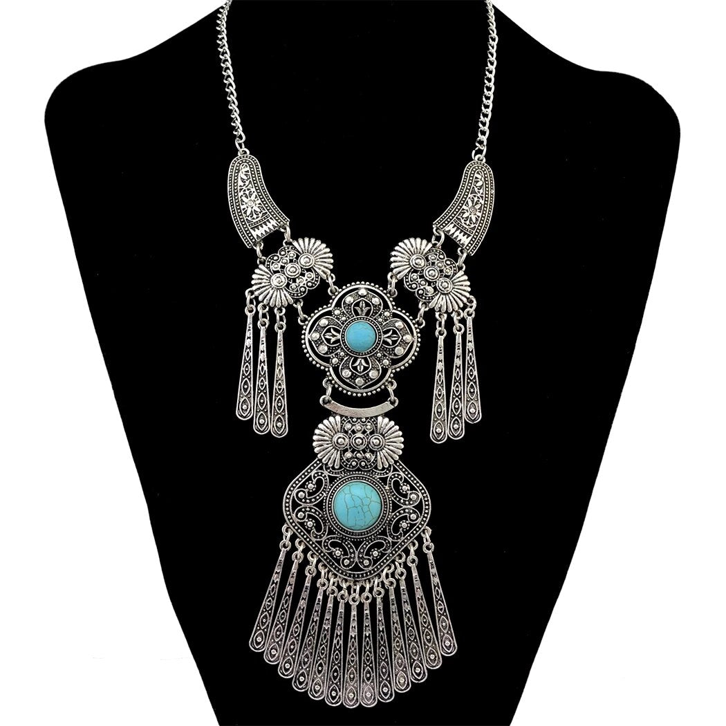 Turkish Boho Coin Tassel Necklace: Exquisite Ethnic Jewelry | Ace of Craft