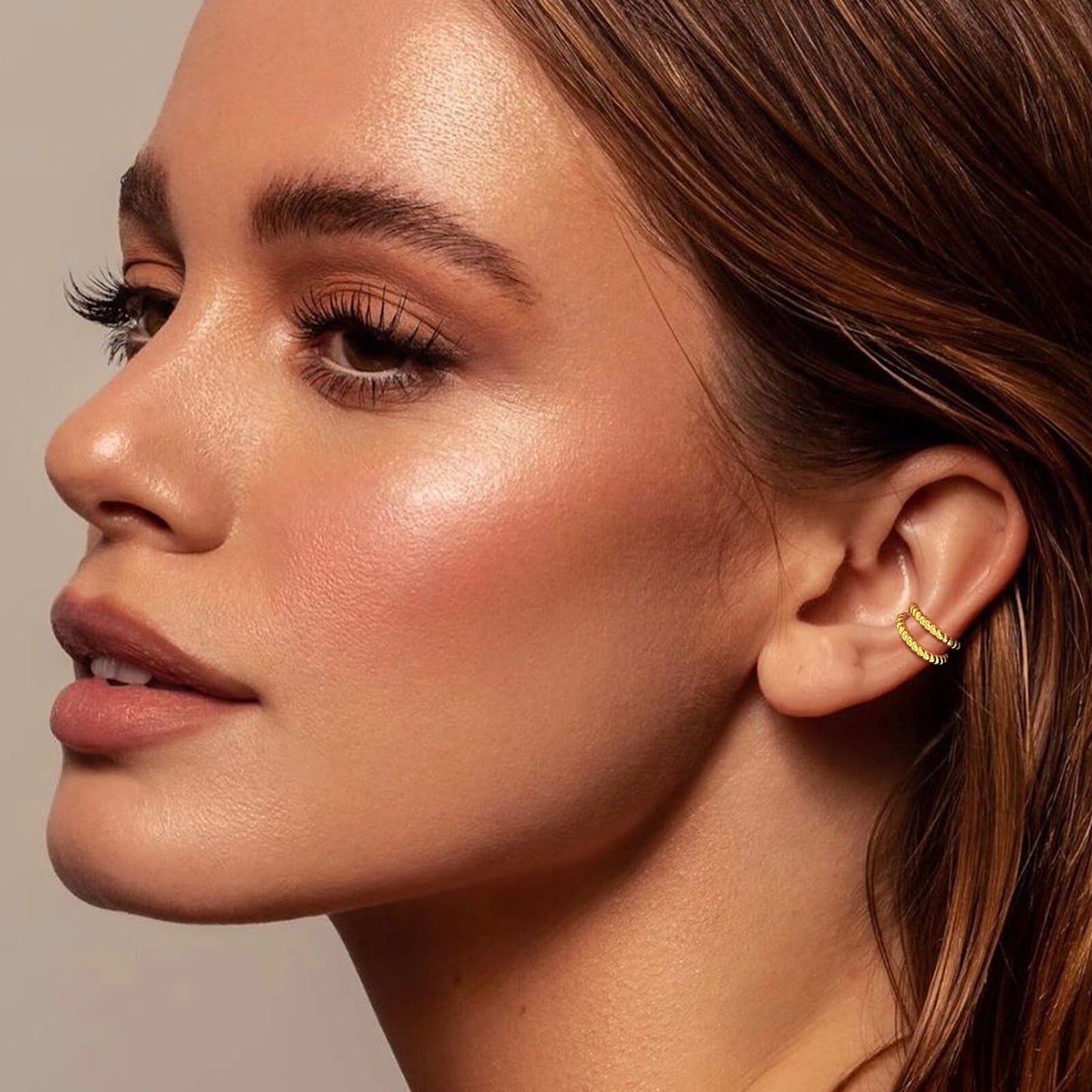 Effortless Elegance: Women's Non-Piercing Gold Ear Cuff Earrings | Ace of Craft