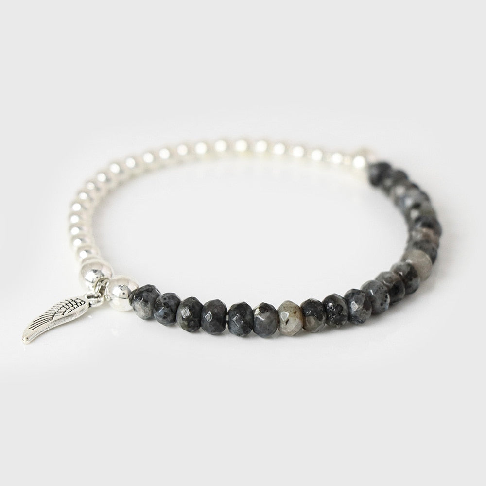Labradorite Angel Wing Bracelet - Energy Charm for All!  | Ace of Craft