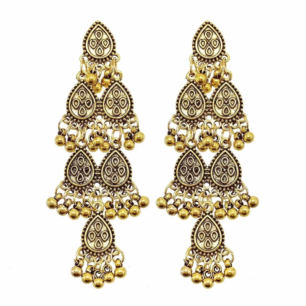 Bohemian Drop Earrings – Vintage Tribal Statement Jewelry | Ace of Craft