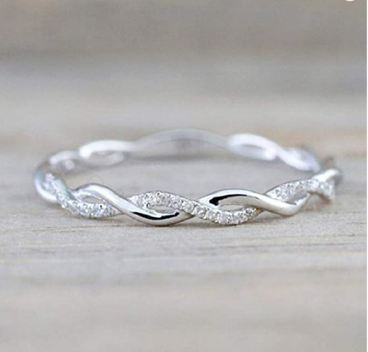 Modern Elegance: Stacking Diamond Ring | Ace of Craft