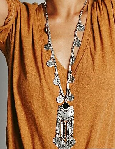 Turkish Boho Coin Tassel Necklace: Exquisite Ethnic Jewelry | Ace of Craft