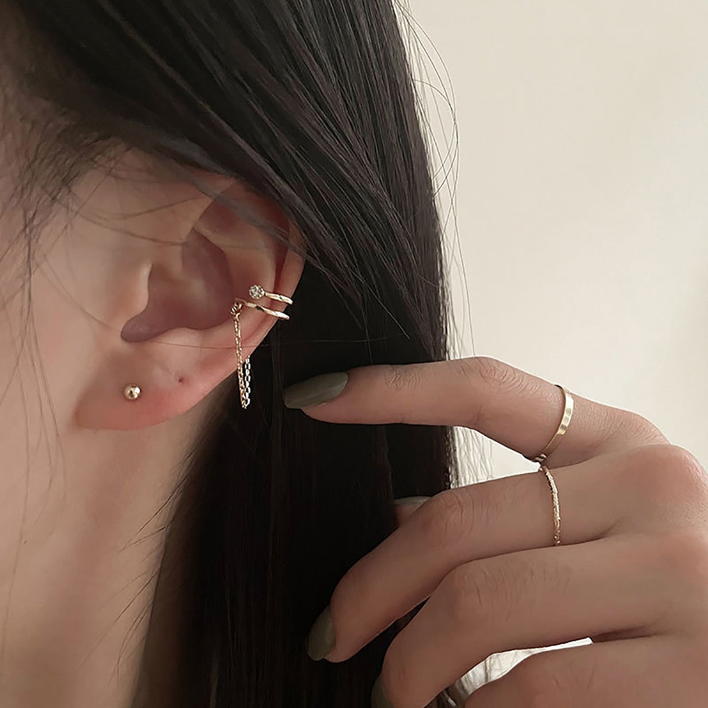 Effortless Elegance: Women's Non-Piercing Gold Ear Cuff Earrings | Ace of Craft