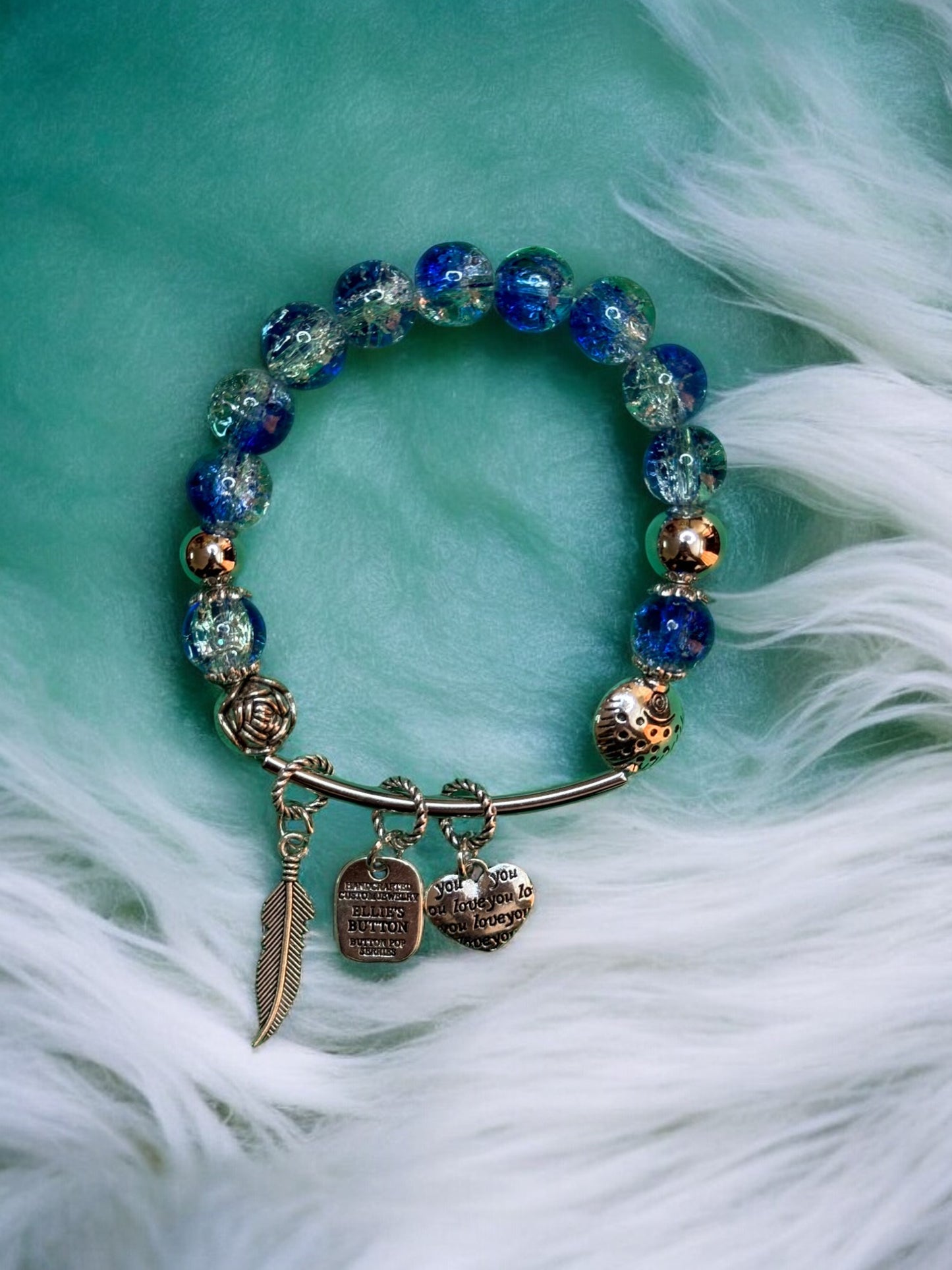 glass bead bracelet for women