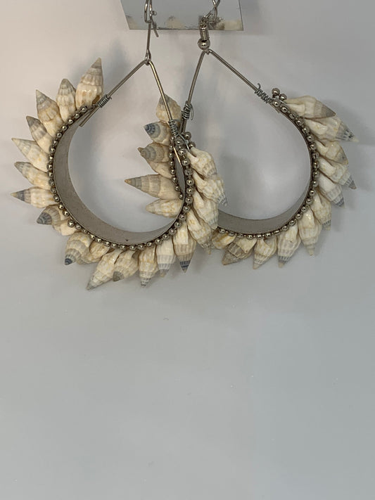 Sparkling Seashell Hoops: Shine Bright with Beachy Style