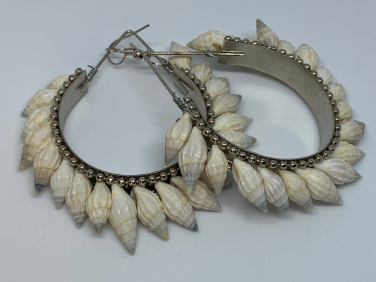 Sparkling Seashell Hoops: Shine Bright with Beachy Style