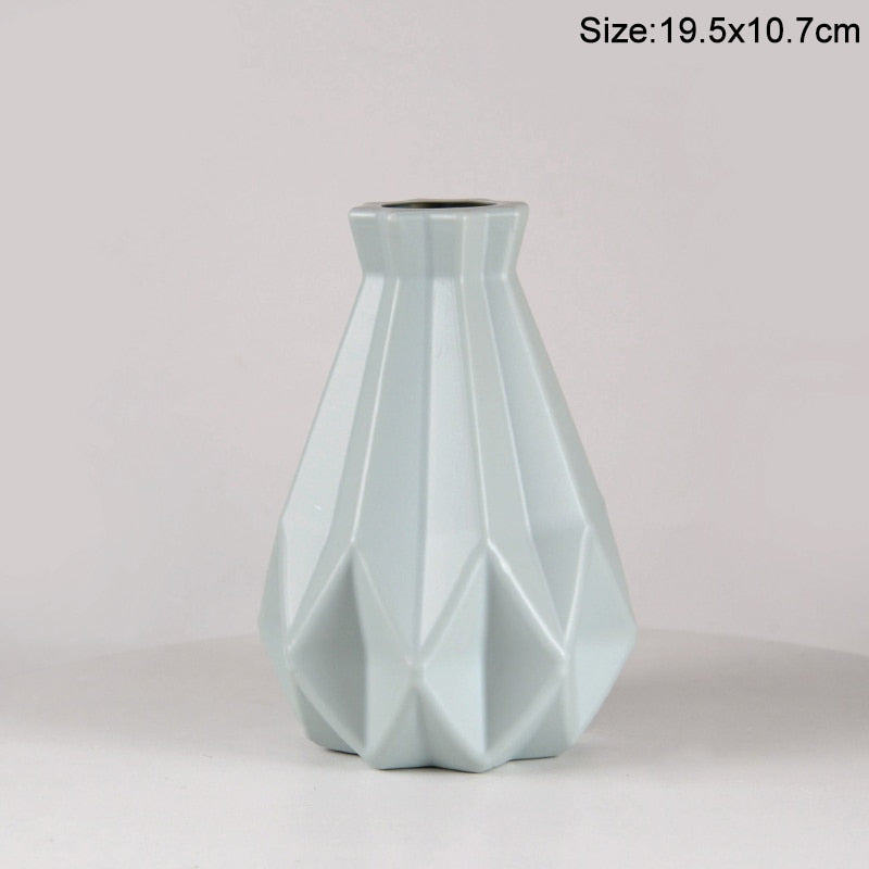 Modern Flower Vase | Plastic Bouquet Pot | Nordic Home Decoration