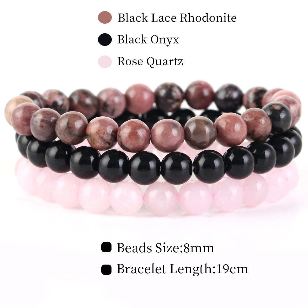 Natural Stone Bracelet Set | Women or Men Jewelry