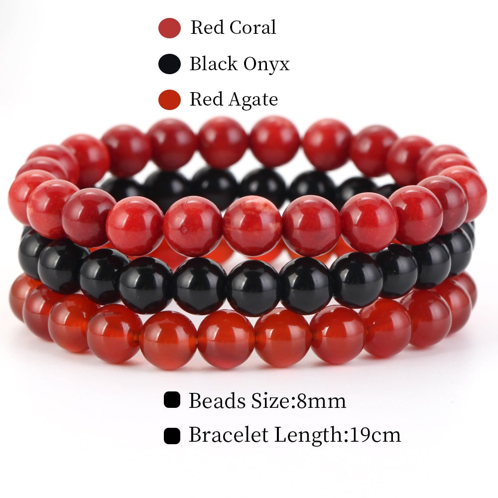 Natural Stone Bracelet Set | Women or Men Jewelry