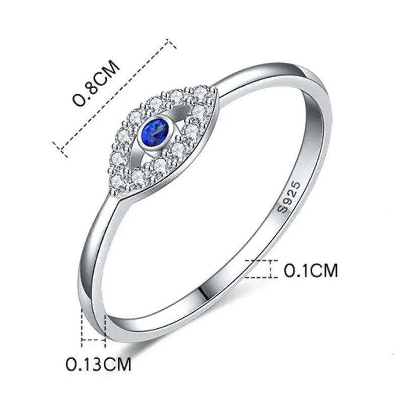 Evil Eye Charm Ring: A Touch of Glamour