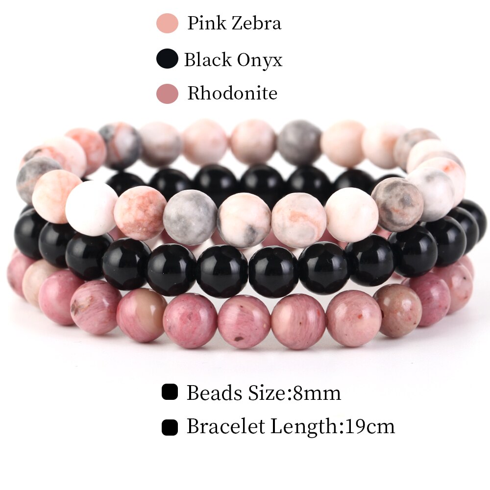 Natural Stone Bracelet Set | Women or Men Jewelry