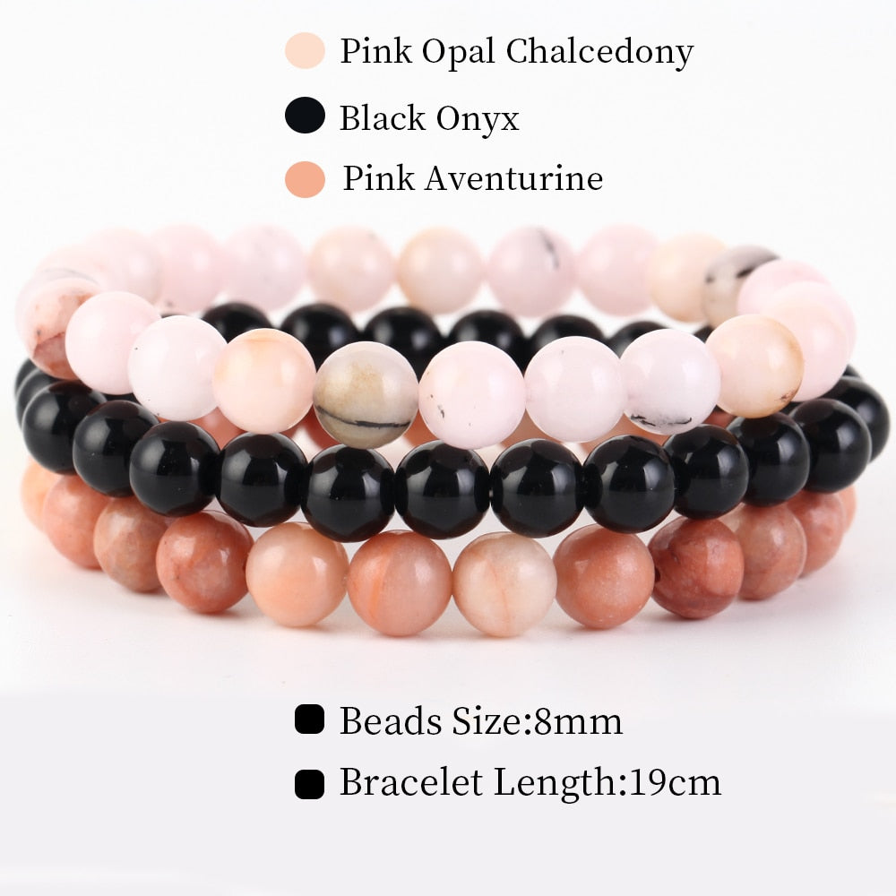 Natural Stone Bracelet Set | Women or Men Jewelry