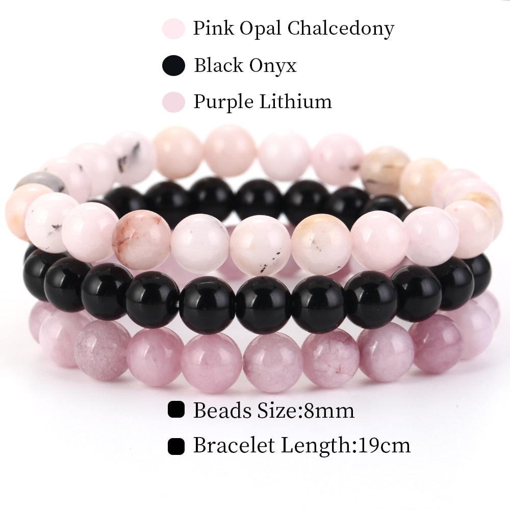 Natural Stone Bracelet Set | Women or Men Jewelry