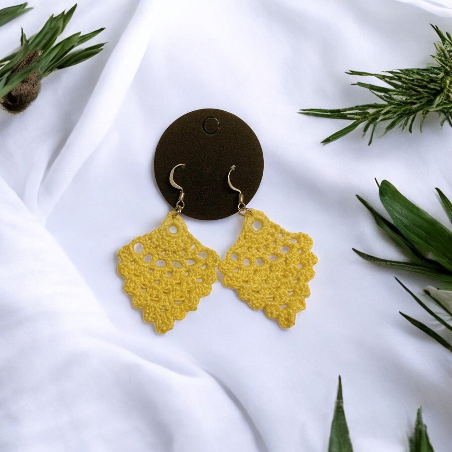 Crocheted Pineapple-Shaped Drops : Quirky & Playful Statement Pieces