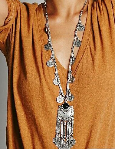 Turkish Boho Coin Tassel Necklace: Exquisite Ethnic Jewelry