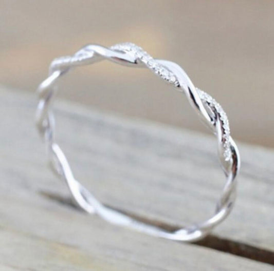 Modern Elegance: Stacking Diamond Ring