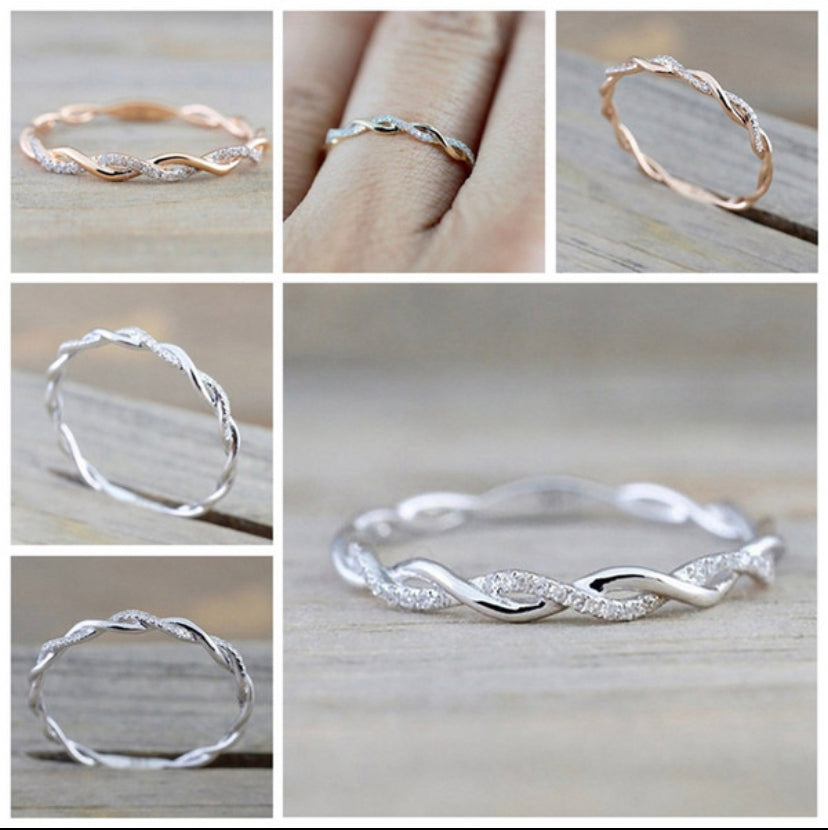 Modern Elegance: Stacking Diamond Ring